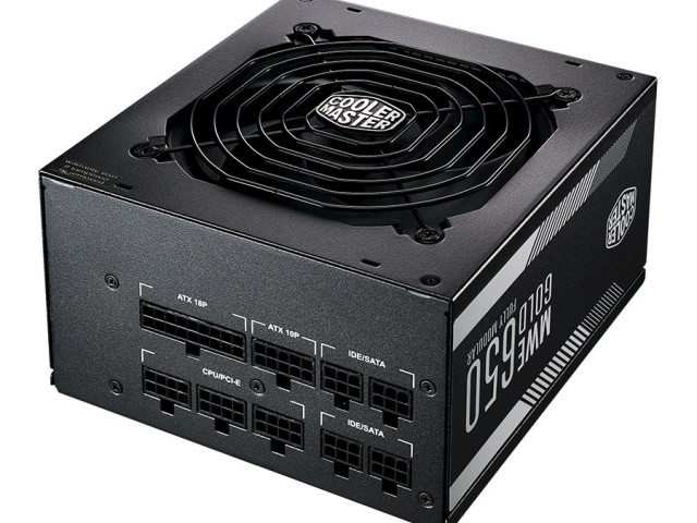 منبع تغذیه استوک ماژولار مدل MWE Gold 650 Full Modular  برند کولر مستر  با توان 650 وات