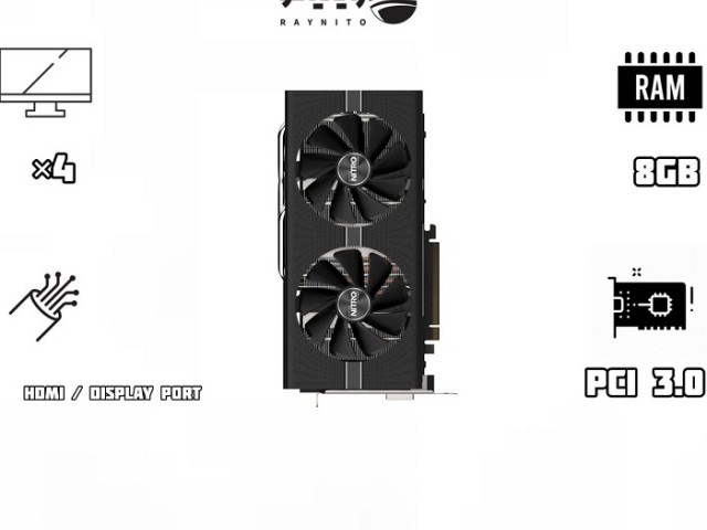 کارت گرافیک استوک سافایر مدل NITRO PLUS RX580 8G