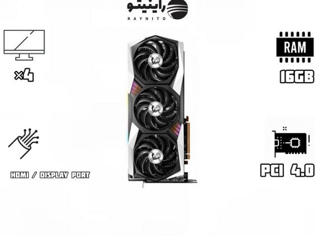 کارت گرافیک استوک Radeon RX 6800 GAMING X TRIO 16GB با ظرفیت 16 گیگابایتی