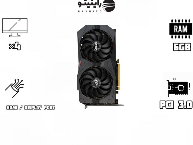 کارت گرافیک استوک ASUS ROG STRIX GTX 1660 Super O6GB با ظرفیت  6 گیگابایت