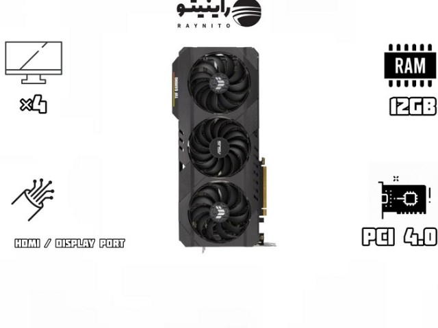 کارت گرافیک استوک TUF GAMING Radeon RX 6700 XT OC Edition با ظرفیت 12 گیگابایت