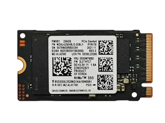حافظه SSD  اس اس دی SSD Samsung 256GB PW981 M.2 Gen4 با ظرفیت 256 گیگابایت (استوک)