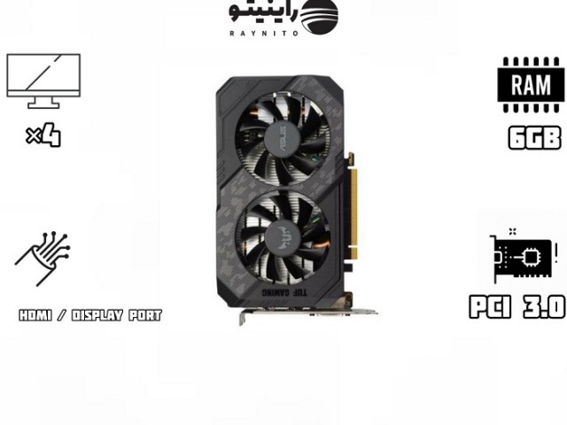 کارت گرافیک استوک ایسوس مدل TUF Gaming GeForce GTX 1660 Ti EVO 6GB GDDR6