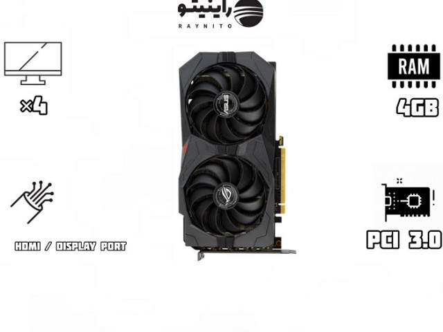 کارت گرافیک استوک ایسوس مدل ROG STRIX RX570 O4G GAMING