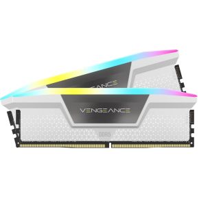 رم دسکتاپ DDR5 دو کاناله 6000 مگاهرتز CL30 Corsair DDR5 Vengeance RGB 2x16GB 6000  White ظرفیت 32 گیگابایت (استوک)