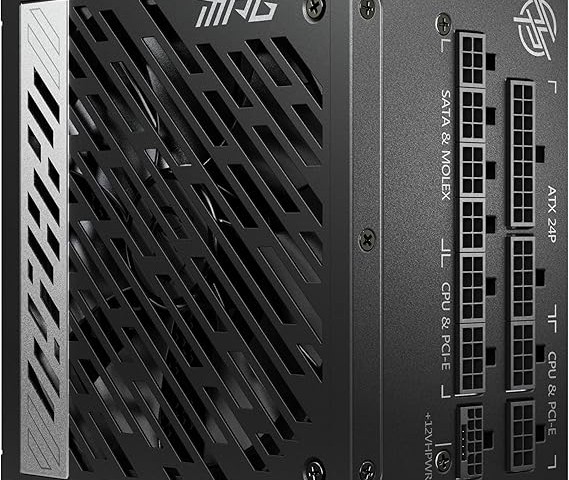 منبع تغذیه استوک فول ماژولار Msi MPG A1000G 1000W PCI-E5 ATX 1000W