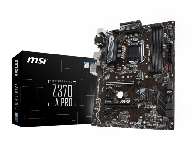 مادربرد استوک Z370 A Pro برند ام اس آی