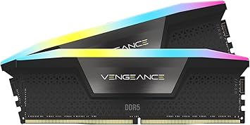 رم کامپیوتر استوک CORSAIR Vengeance RGB DDR5 RAM 64GB (2x32GB) 6000MHz CL38