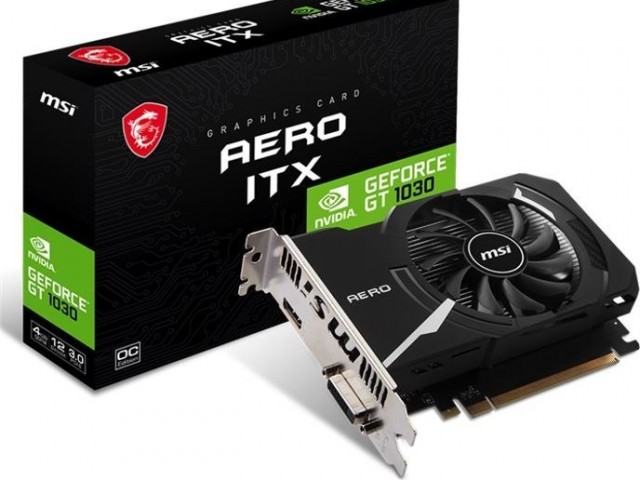 کارت گرافیک GT 1030 AERO ITX 4G D4 OC MSI
