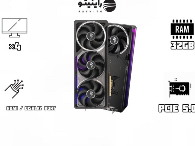 کارت گرافیک آکبند RTX 5090 Asus Rog Astral GDDR7 32GB OC edition