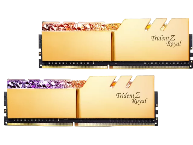 رم دسکتاپ دو کاناله G.SKILL Trident Z Royal DDR4 3200MHz 2x16GB CL16 32GB (استوک)