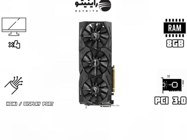 کارت گرافیک استوک GTX 1070 Ti Asus Rog 8GB