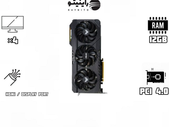 کارت گرافیک استوک ASUS TUF Gaming GeForce RTX 3060 OC Edition 12GB