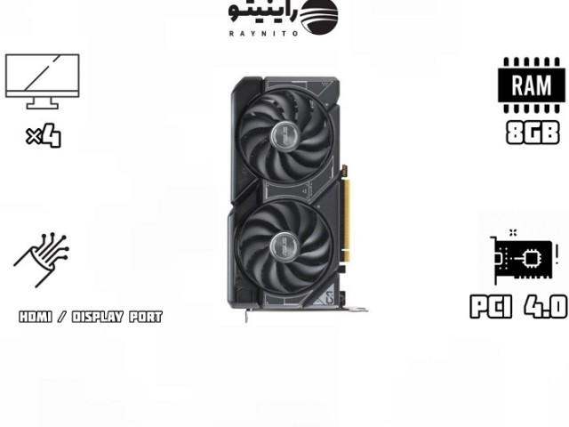 کارت گرافیک ایسوس مدل  Dual GeForce RTX 4060 OC Edition 8GB GDDR6
