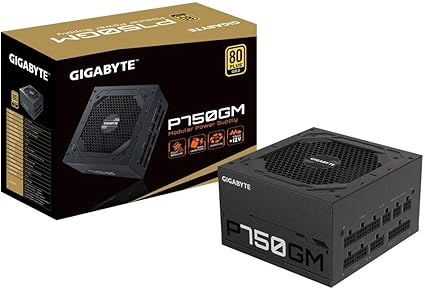 منبع تغذیه استوک ماژولار Gigabyte GP-P750GM PC voeding 750W 80PLUS Golda