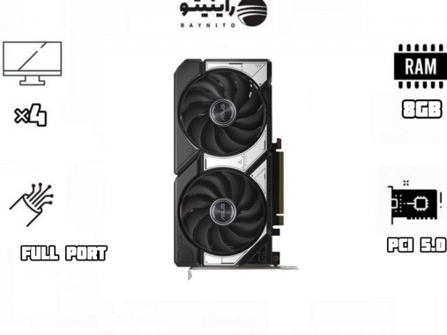کارت گرافیک ایسوس ASUS Dual GeForce RTX 5060 Ti 8GB GDDR7 OC Edition