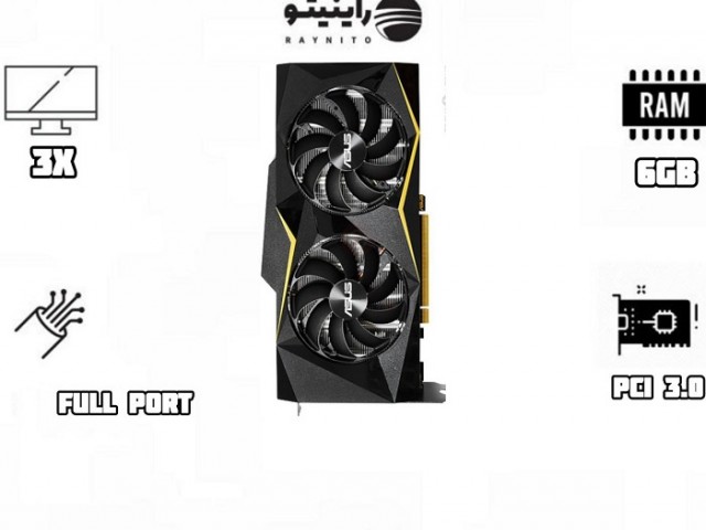 کارت گرافیک استوک ASUS GTX 1660 SUPER GAMING OC برند ایسوس
