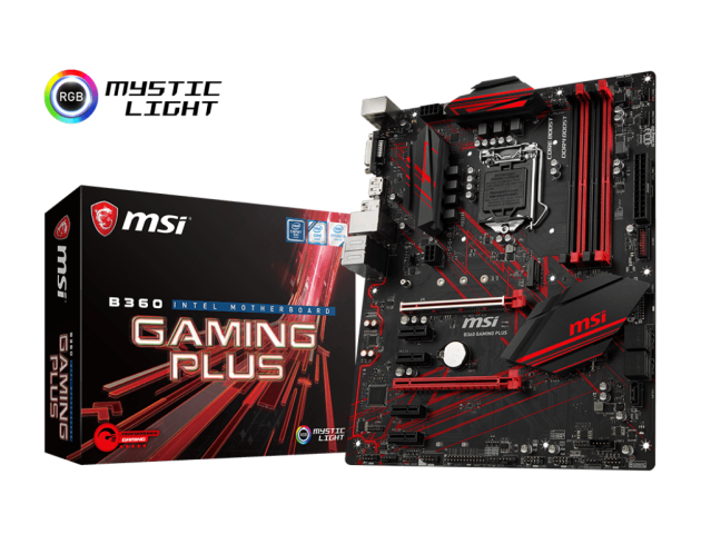 مادربرد استوک B360 Msi Gaming Plus DDR4