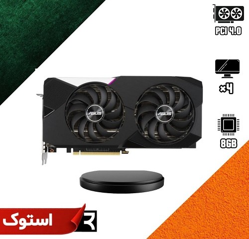 کارت گرافیک استوک ایسوس مدل  RTX3060TI DUAL O8G