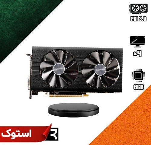 کارت گرافیک استوک RX 590 Sapphire GME 8GB GDDR5 Dual
