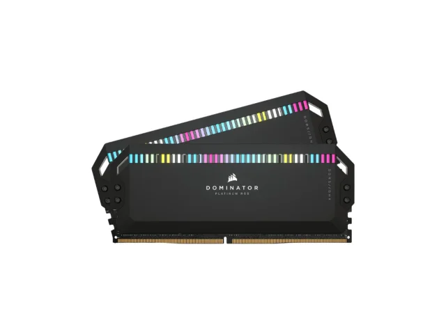 رم دسکتاپ استوک دو کاناله DOMINATOR PLATINUM RGB 64GB 2x32GB DDR5 DRAM 6800MT/s CL40 Intel XMP