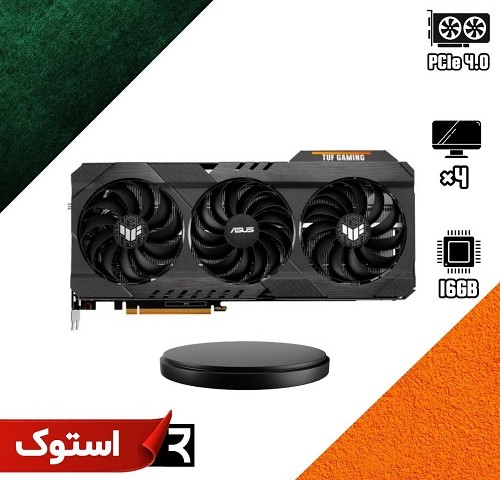 کارت گرافیک استوک ایسوس مدل TUF RX6800 O16G GAMING با ظرفیت 16 گیگابایت