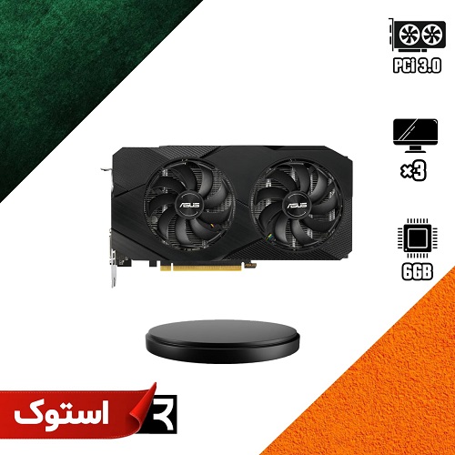 کارت گرافیک استوک Asus DUAL GTX 1660S O6G EVO  با ظرفیت 6 گیگابایت