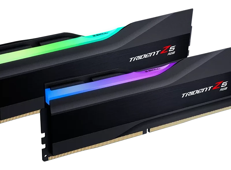 رم دسکتاپ استوک دو کاناله G.SKILL Trident Z5 RGB DDR5 RAM 64GB (2x32GB) 5600Mhz Cl36
