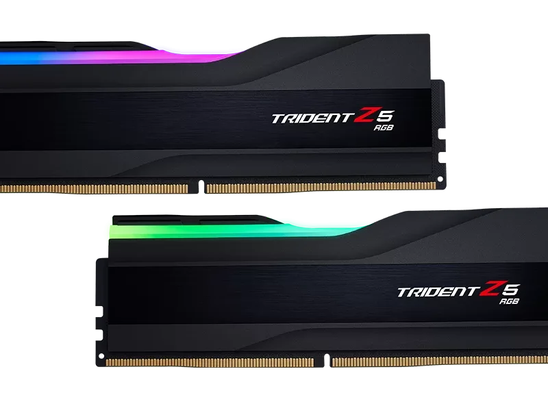 رم دسکتاپ  دو کاناله استوک Trident Z5 RGB DDR5-6400 CL32 64GB 2x32GB Intel XMP