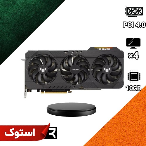کارت گرافیک استوک ایسوس مدل ASUS TUF RTX 3080 O10G GAMING