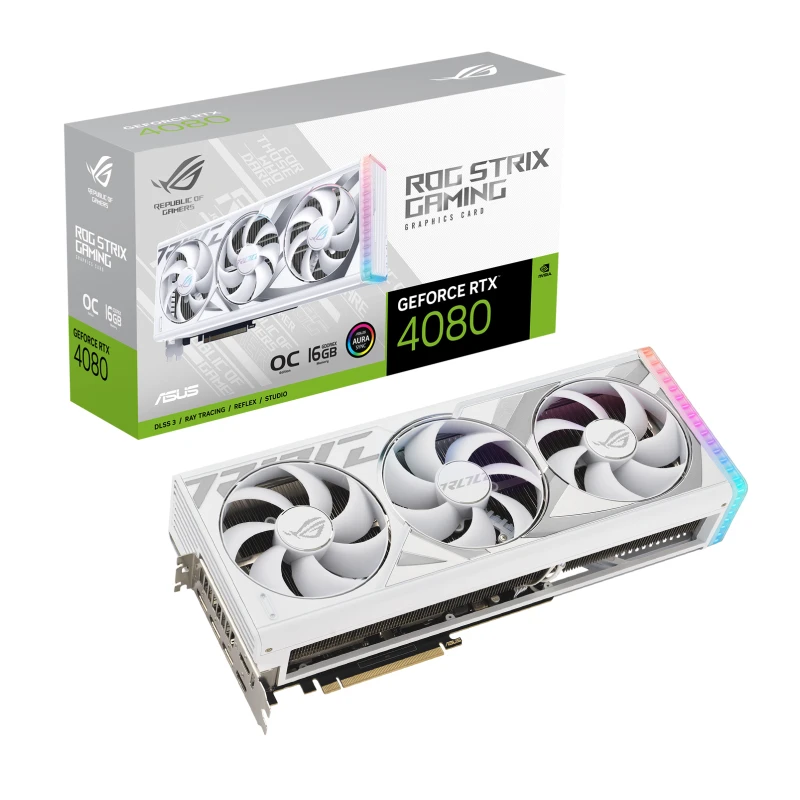 کارت گرافیک ایسوس مدل  ASUS ROG Strix GeForce RTX 4080 16GB GDDR6X White OC Edition