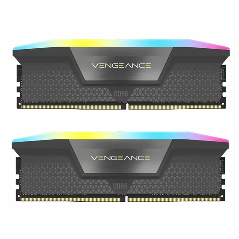 رم کامپیوتر CORSAIR Vengeance RGB DDR5 RAM 64GB (2x32GB) 6000MHz CL38
