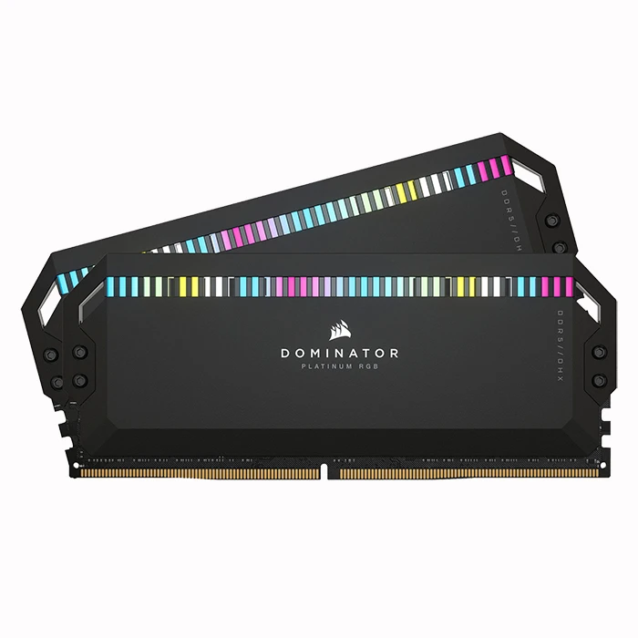 رم دسکتاپ دو کاناله DOMINATOR PLATINUM RGB 64GB 2x32GB DDR5 DRAM 6800MT/s CL40 Intel XMP