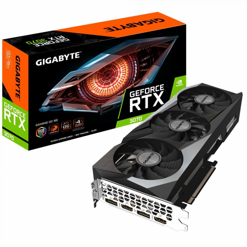 کارت گرافیک گیگابایت مدل Gigabyte RTX 3070 GAMING OC 8G