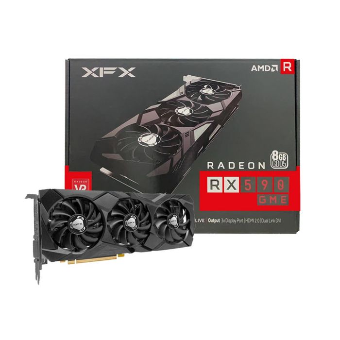 کارت گرافیک ایکس اف ایکس مدل XFX Rx 590 GME 3F 8GB