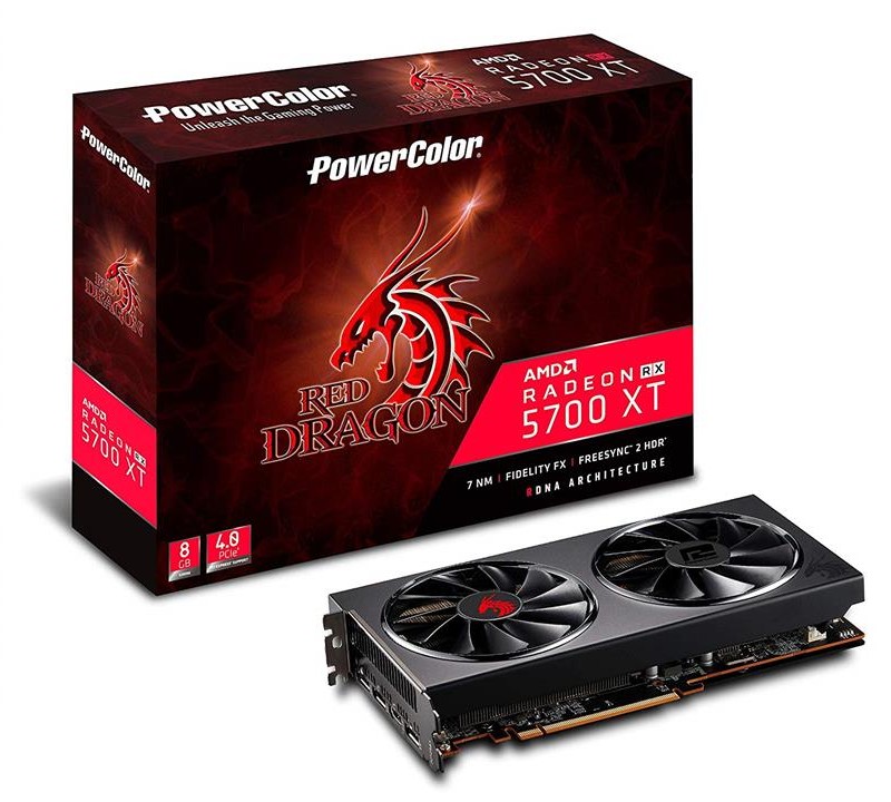 کارت گرافیک PowerColor AMD Radeon RX 5700 XT Red Dragon 8GB