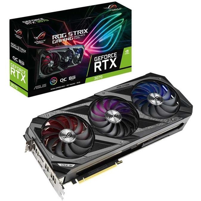 کارت گرافیک ایسوس مدل RTX 3070 ROG Strix 8G