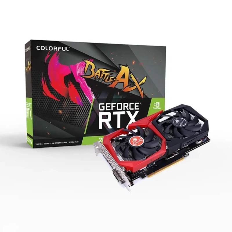 کارت گرافیک کالرفول مدل RTX 2060 Super ColorFull 8gb battle axe