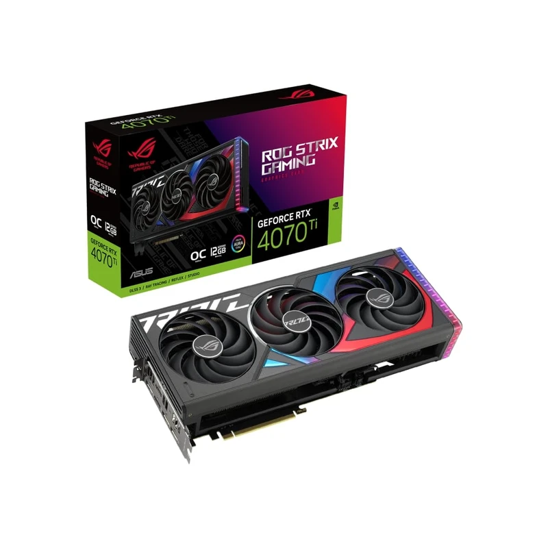 کارت گرافیک ایسوس مدل RTX 4070 Ti ROG Strix OC 12G