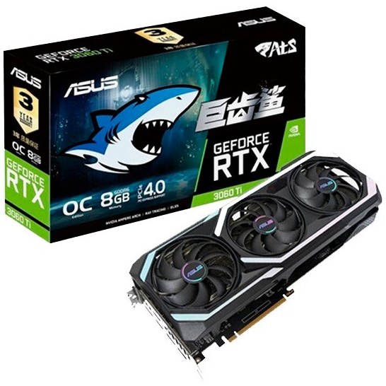 کارت گرافیک RTX 3060 Ti Asus Shark 3X 8GB