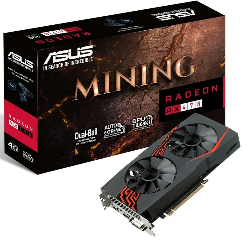 کارت گرافیک ایسوس مدل  Asus RX470 8Gb DVI