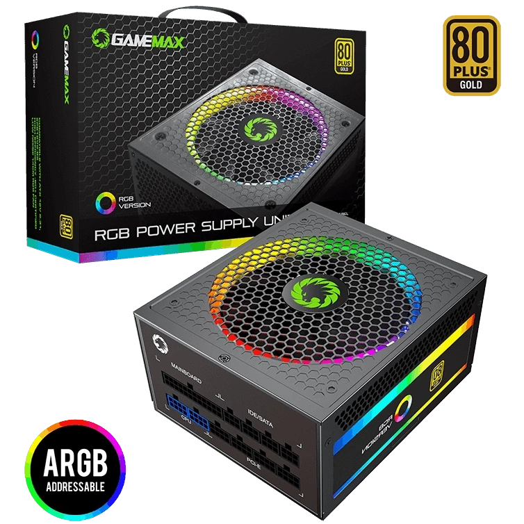 پاور ماژولار Gamemax RGB 1050W STD