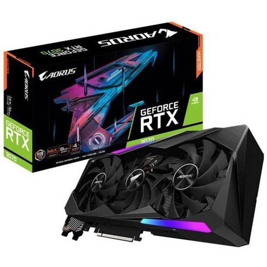 کارت گرافیک AORUS GeForce RTX  3070 MASTER 8G Gigabyte