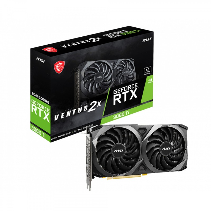 کارت گرافیک استوک GeForce RTX 3060 Ti VENTUS 2X OC با ظرفیت 8 گیگابایت