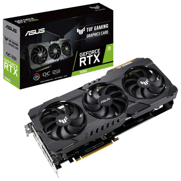 کارت گرافیک ASUS TUF Gaming GeForce RTX 3060 OC Edition 12GB