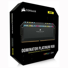 رم دسکتاپ DDR5 دو کاناله 6400 مگاهرتز CL32 کورسیر مدل Dominator Platinum RGB ظرفیت 32 گیگابایت