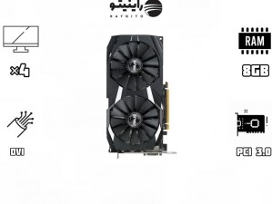کارت گرافیک ایسوس مدل DUAL RX580 8G DVI Port(استوک)
