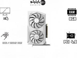 کارت گرافیک ZOTAC GAMING GeForce RTX 3060 Ti AMP White Edition LHR(استوک)