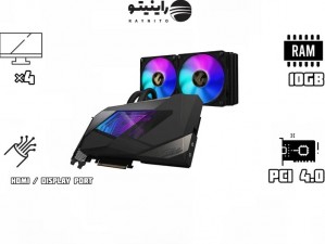 کارت گرافیک استوک گیگابایت مدل Gigabyte 3080 Aorus Xtreme Waterforce 10 Gb