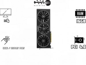 کارت گرافیک استوک RX 6800 XFX Merc 16GB برند XFX OC